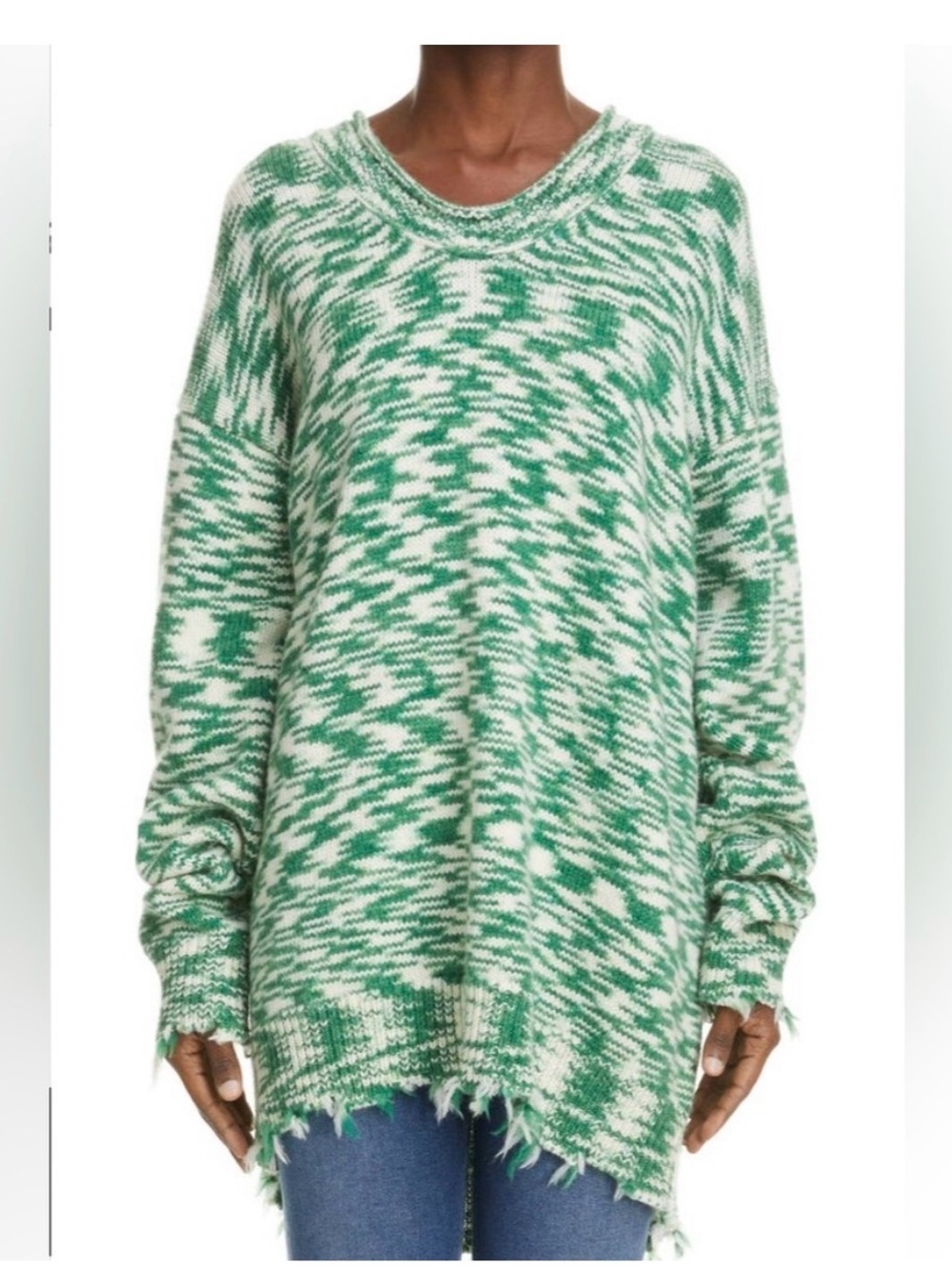Acne Ksadia Oversized Space
Dye 100% Wool Swtr